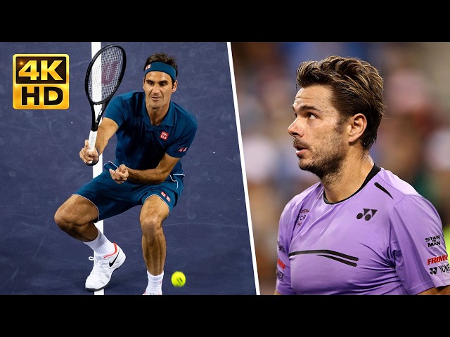 Roger Federer vs Stan Wawrinka - Indian Wells 2019 Highlights 4K