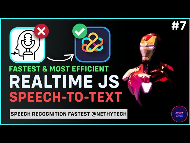 Real-Time Speech-to-Text with JS Speech-Recognition || JARVIS || Python || @NetHyTech