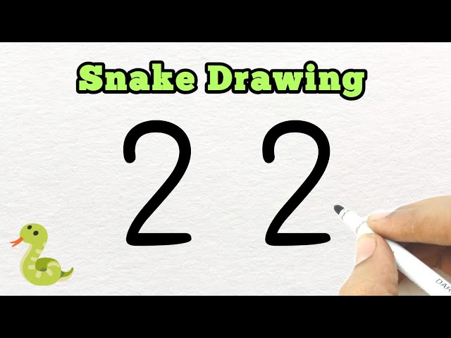 Beautiful Snake 🐍 Drawing | How to Draw Snake Step by Step | Snake Drawing Tutorial | Simple Drawing