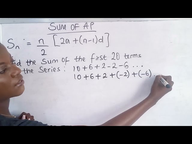 SUM OF ARITHMETIC PROGRESSION (A.P)