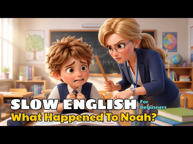 Everyone Thought Noah Was Lazy... Until They Learned the Truth! 😢💔 Slow English Listening Story (A2)
