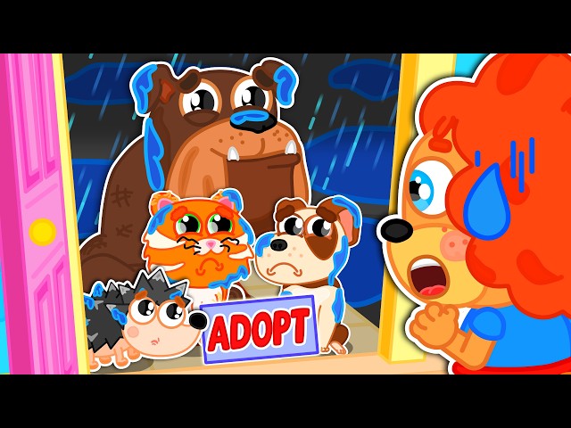 Little Leon | Animals in the rain | Cartoons | Video For Kids