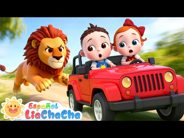 Autos Coloridos Escapan del León | LiaChaCha en Español - Canciones Infantiles