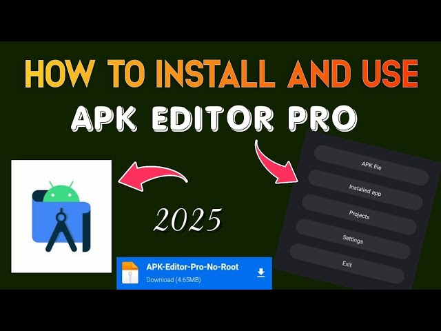 How to install and use APK editor pro||mod using APK editor pro||Any android 2025