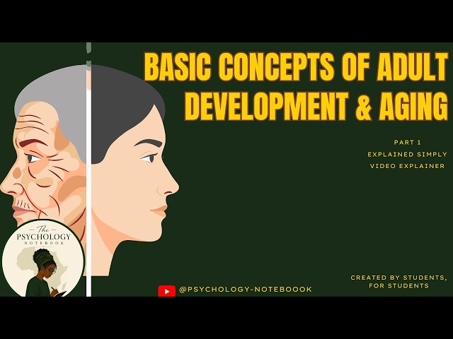 Basic Concepts Of Adult Development & Ageing Explained | Developmental Psychology | PYC2613