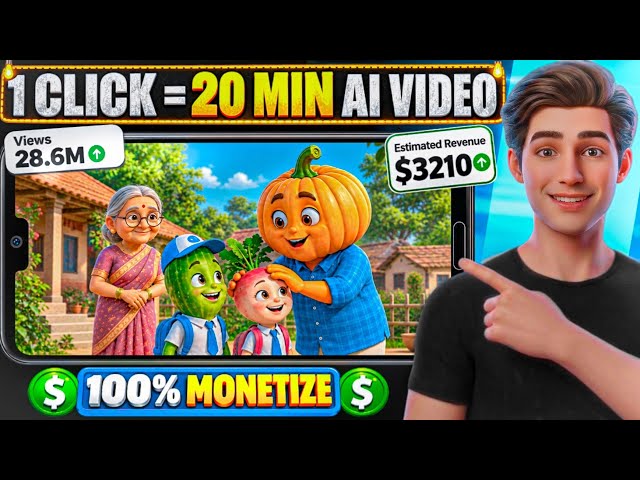 Long AI Video Kaise Banaye (20 Min) Using Just 1 Prompt🔥|| Ai Automation 2026