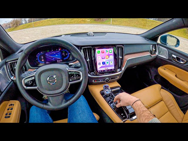 NEW Volvo V60 2025 (T6 350 hp) | POV Test Drive #2382 Joe Black
