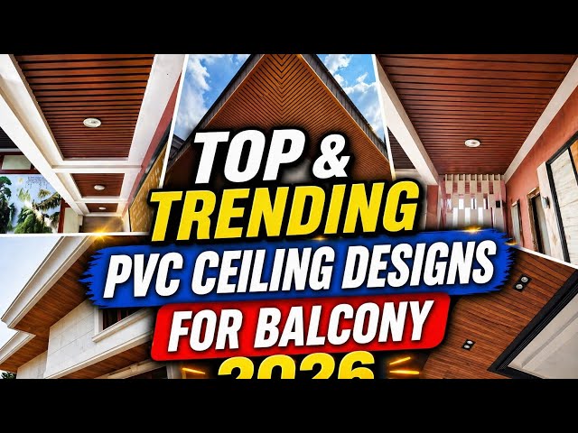Top & Trending PVC Ceiling Designs For Balcony 2026 😍 | Modern Balcony Ceiling Ideas