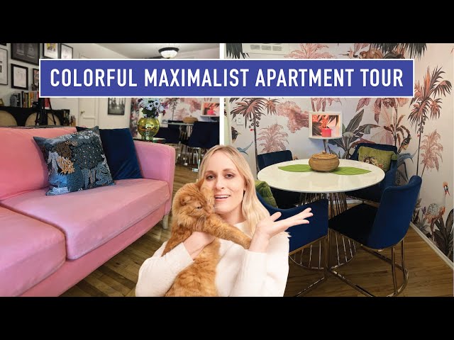 MY BOLD, COLORFUL, MAXIMALIST APARTMENT TOUR | DIY & Thrifted