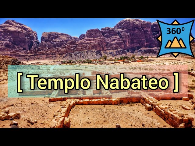 🇯🇴 360 Wadi Rum Nabataean Temple, Jordan 360º VR Virtual Reality 4K. Village Wadi Rum. Jordan