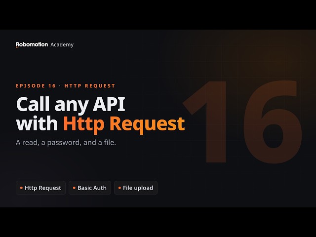 Calling any API with Http Request