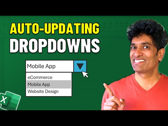 Excel Drop Down Lists that Auto-Expand with Your Data - Easy Trick 💡