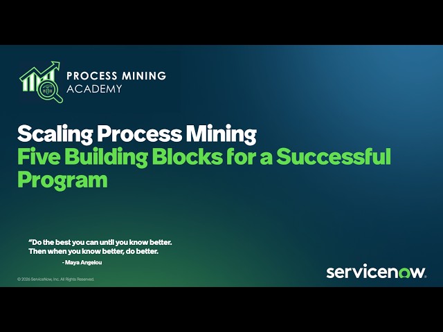Process Mining Academy: Building Blocks of a Successful Process Mining Program