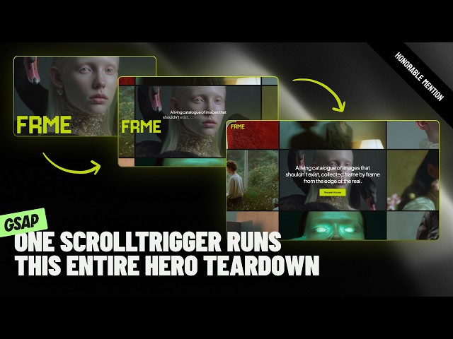 I Made a Scroll Animation Where the Hero Section Choreographs Its Own Disappearance