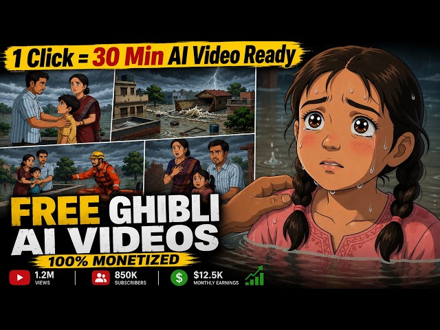 How to Create 2D Ghibli Style AI Videos with Flow & ChatGPT — FREE!