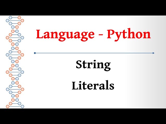 Language Tamil - Python - String Literals
