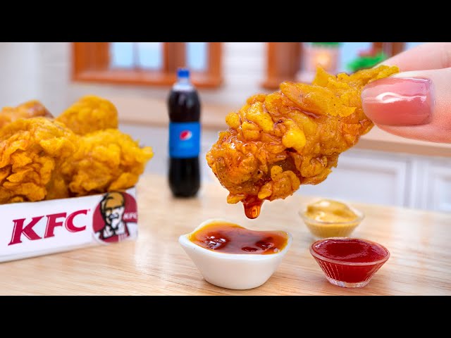 Satisfying Miniature Crispy KFC Fried Chicken 🍗 Best Fast Food Recipe by Mini Yummy 🍗 ASMR Cooking