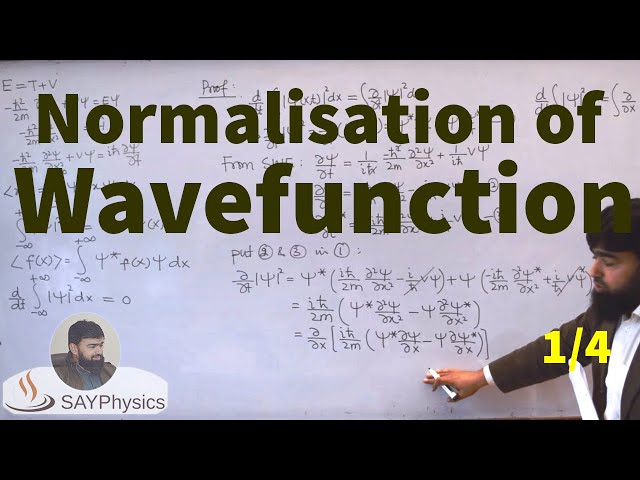 L5.1 Normalization of a wavefunction and time dependence