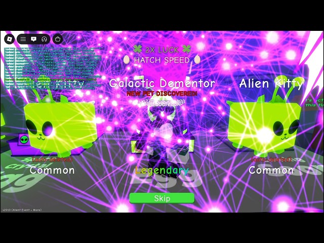 Hatching Galactic Dementor 1/50M, 3 Alien Krakens, 2 UFOs + 2nd Developer Trophy | BGS