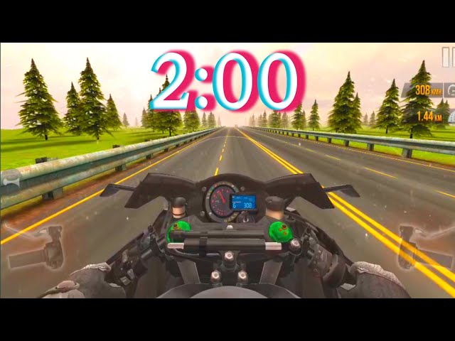 2 Minute Countdown Timer​ ⏱️ | Traffic Rider Extreme Speed Challenge 🏍️ 300+ KM/H Speed