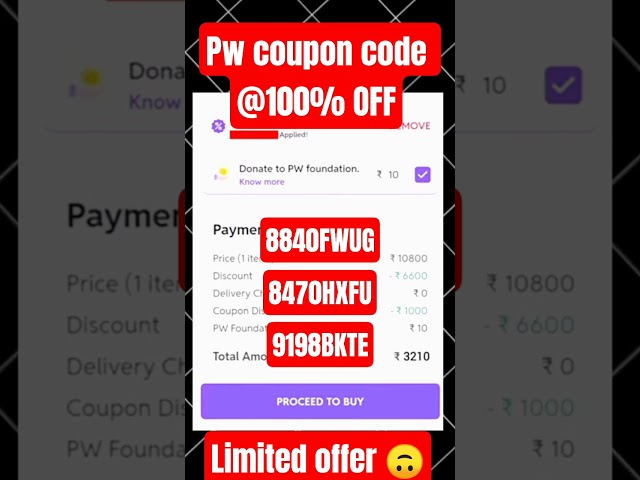 Biggest New year Discount Coupon code | pw coupon code