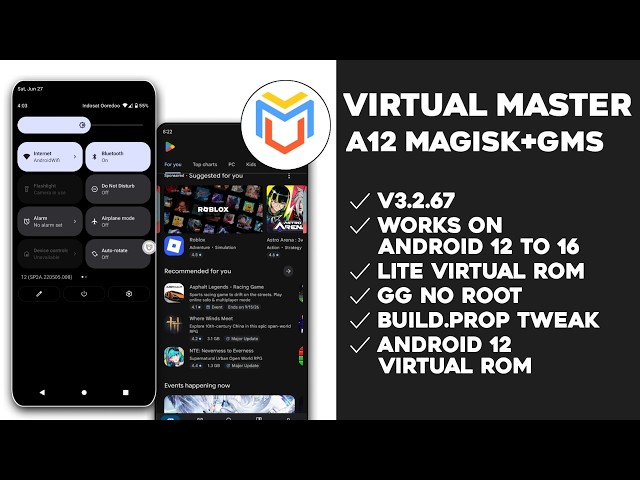 Virtual Master v3.2.67 | Android 12 Magisk + GMS Fix