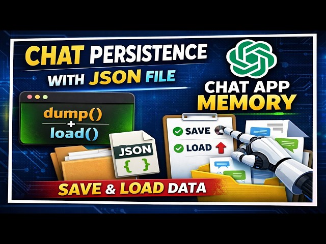 Add Chat Persistence Using File Handling | dump() & load() Explained | Gen AI Tutorial