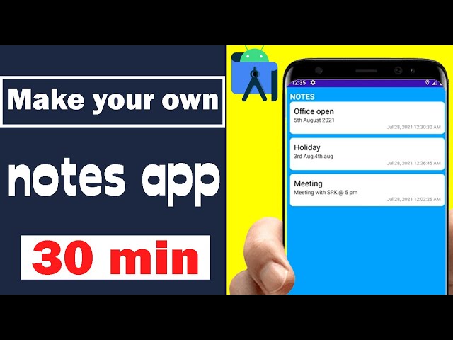 Notes Application Android Studio Tutorial | 2024