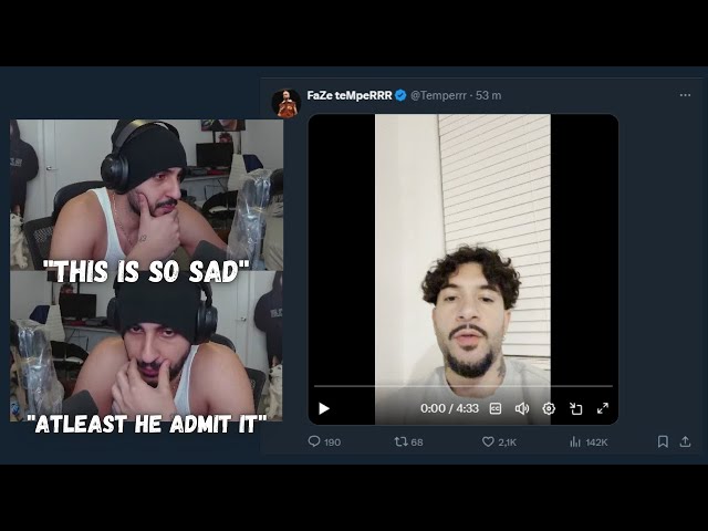 FaZe Rain Reacts to FaZe teMpeRRR ADMITTING His ACUSSATION..