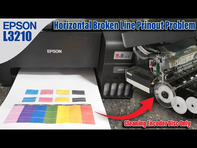 How to Fix Horizontal  Broken Line Printout  of Epson EcoTank L3210 Series Printer.