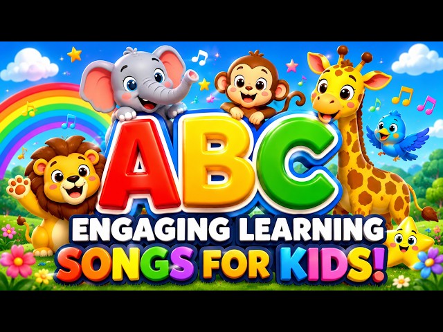 🏫 Pre-School Learning Videos | ABC Phonics + Abc Animal Song | Number Song for kids 👶
