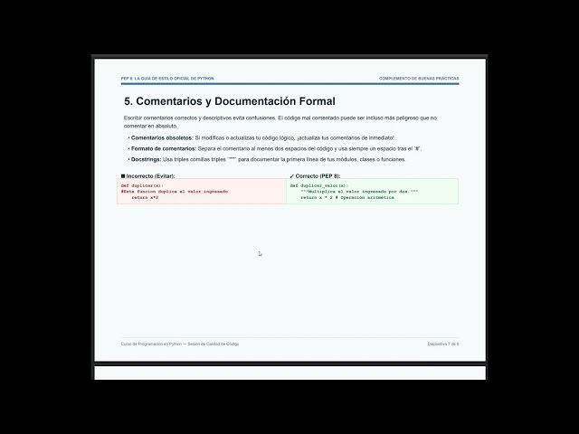 Guía PEP8 de programación en Python - Parte 2