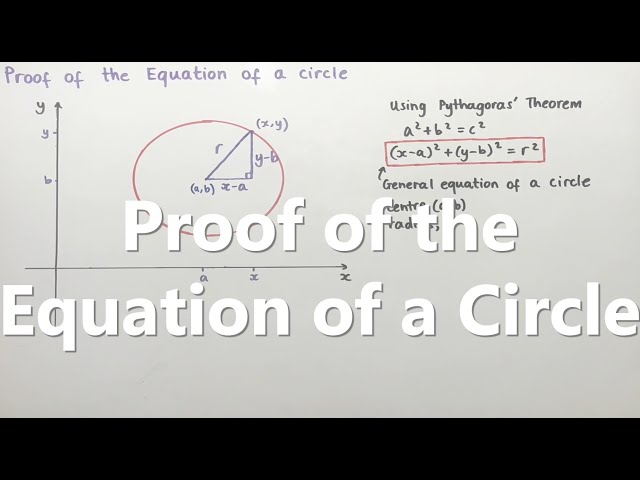 Proof of the Equation of a Circle