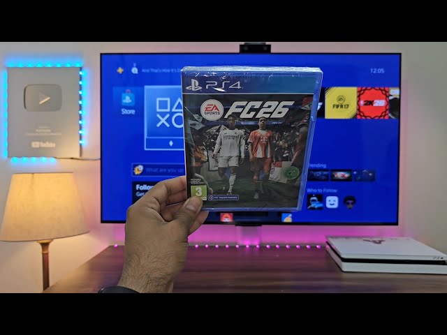 Desempaquetado y jugabilidad de EA FC26 para PS4 | Edición en disco