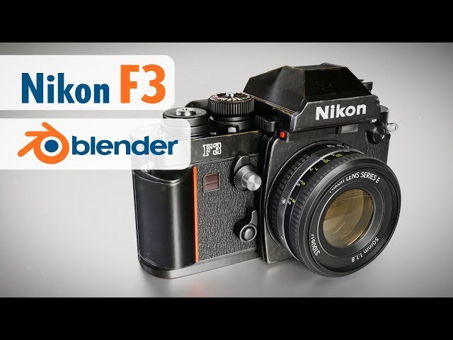 Nikon F3 Blender 3D modeling time-lapse