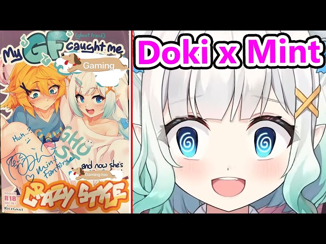 Doki asked Mint to sign a doujin about them