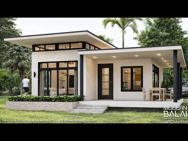 Simple House Design Small Farmhouse Idea | 10x11 Meters