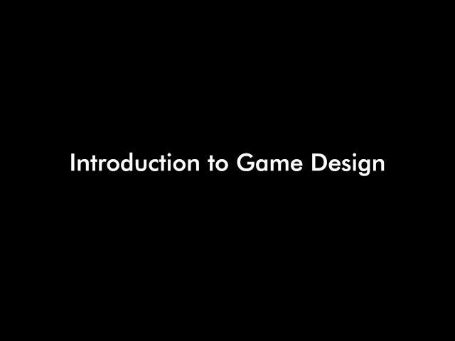 Introduction to Game Design w/ Hal Meeks