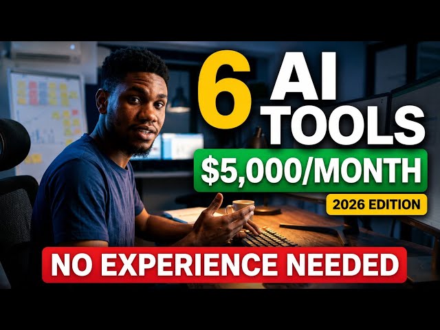 6 AI Tools That Can Make You $5,000/Month in 2026 (No Experience Needed #makemoneyonline #sidehustle