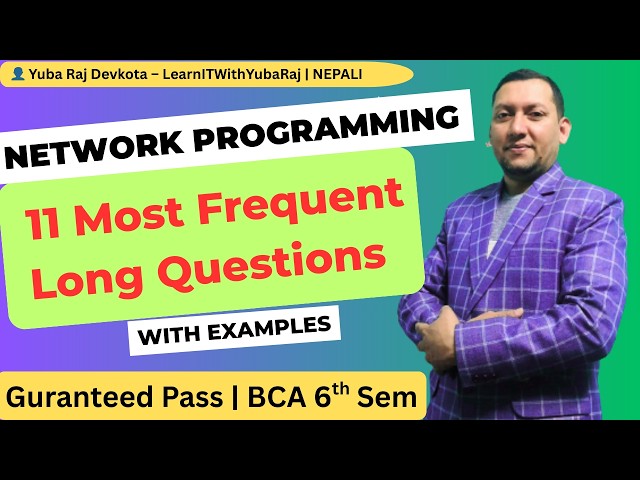 BCA 6th Sem Network Programming Important Exam Questions | Java Socket, NIO, Cookie, URL | Nepali