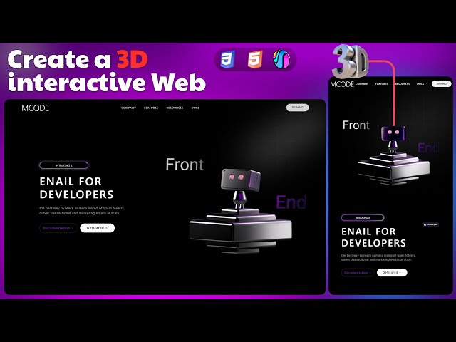 Build a Stunning 3D Website with HTML, CSS & Spline! 🎨✨