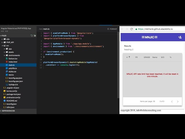 Angular Material Data Table Tutorial - quick