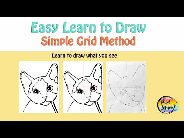 Easy: Learn to DRAW what you see: Simple Grid Method 🎨✏