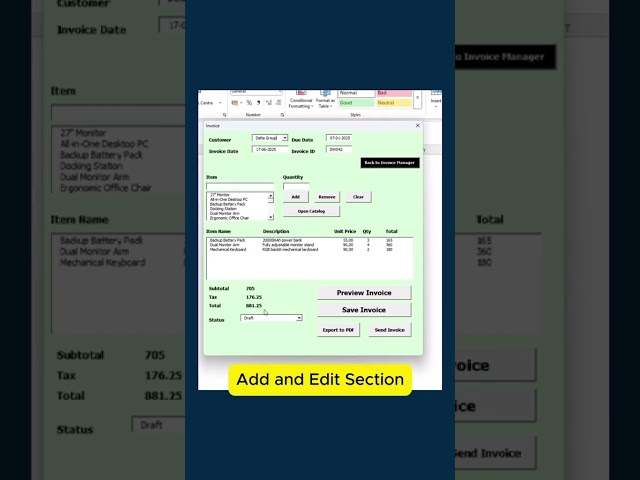 Build an Invoice Management System in Excel with VBA (Full Walkthrough)