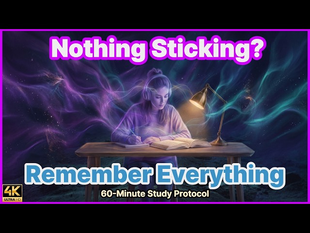 Listen While Studying & Boost Memory: 14Hz Beta Waves Study Protocol [1 Hour]