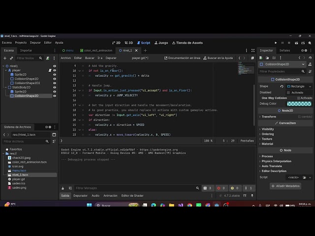 Scripting en GDscript