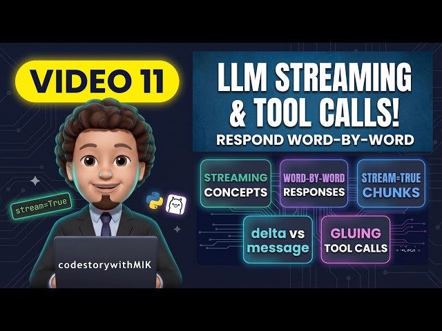 Make Your AI Respond Word by Word Like ChatGPT | LLM Streaming in Python | Advanced AI Playlist