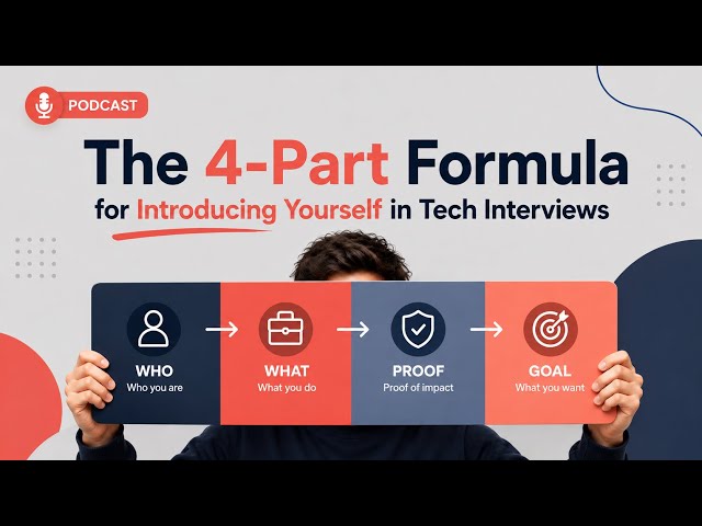 The 4-Part Formula for Introducing Yourself in Tech Interviews #EnglishForIT #JobInterviewEnglish 