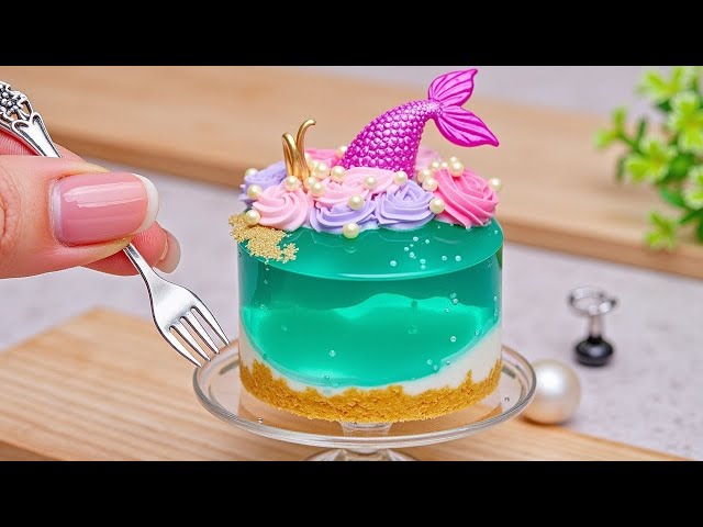 [💕Mini Cake 💕] Amazing Miniature OCEAN Cake | Wonderful Mermaid Cake Recipe By Mini Bakery
