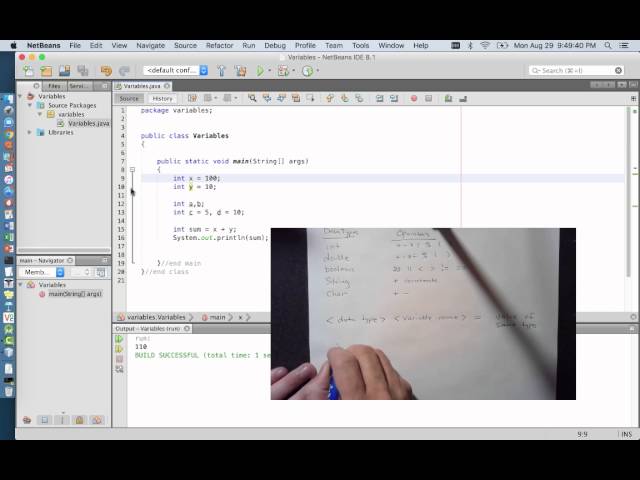 Tutorial:  Java Variables and Primitive Data Types